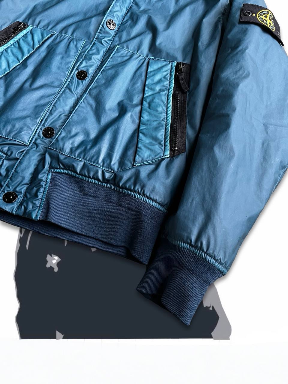 Brugt Used Stone Island Jakke Mussola Gommata i Large Blå