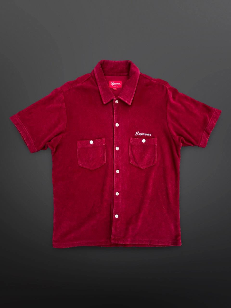 Supreme Terry Shirt Skjorte Burgundy Medium M