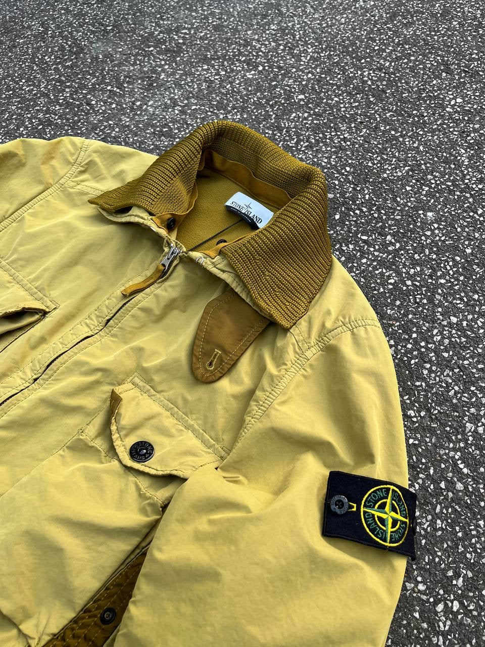 Stone Island David Jakke Med Fleece Insulation Small Ny