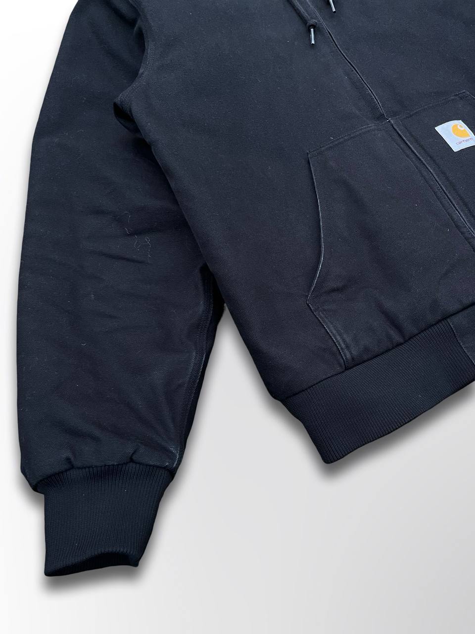 Brugt Carhartt Active Jacket Vinterjakke i sort farve med 3M fleece insulation L large Herre