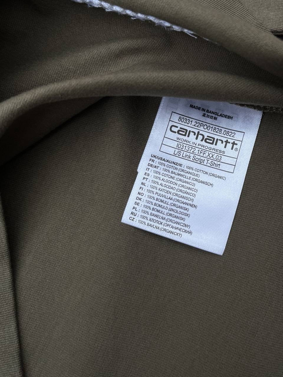 Carhartt WIP Longsleeve i Khaki Small Ny