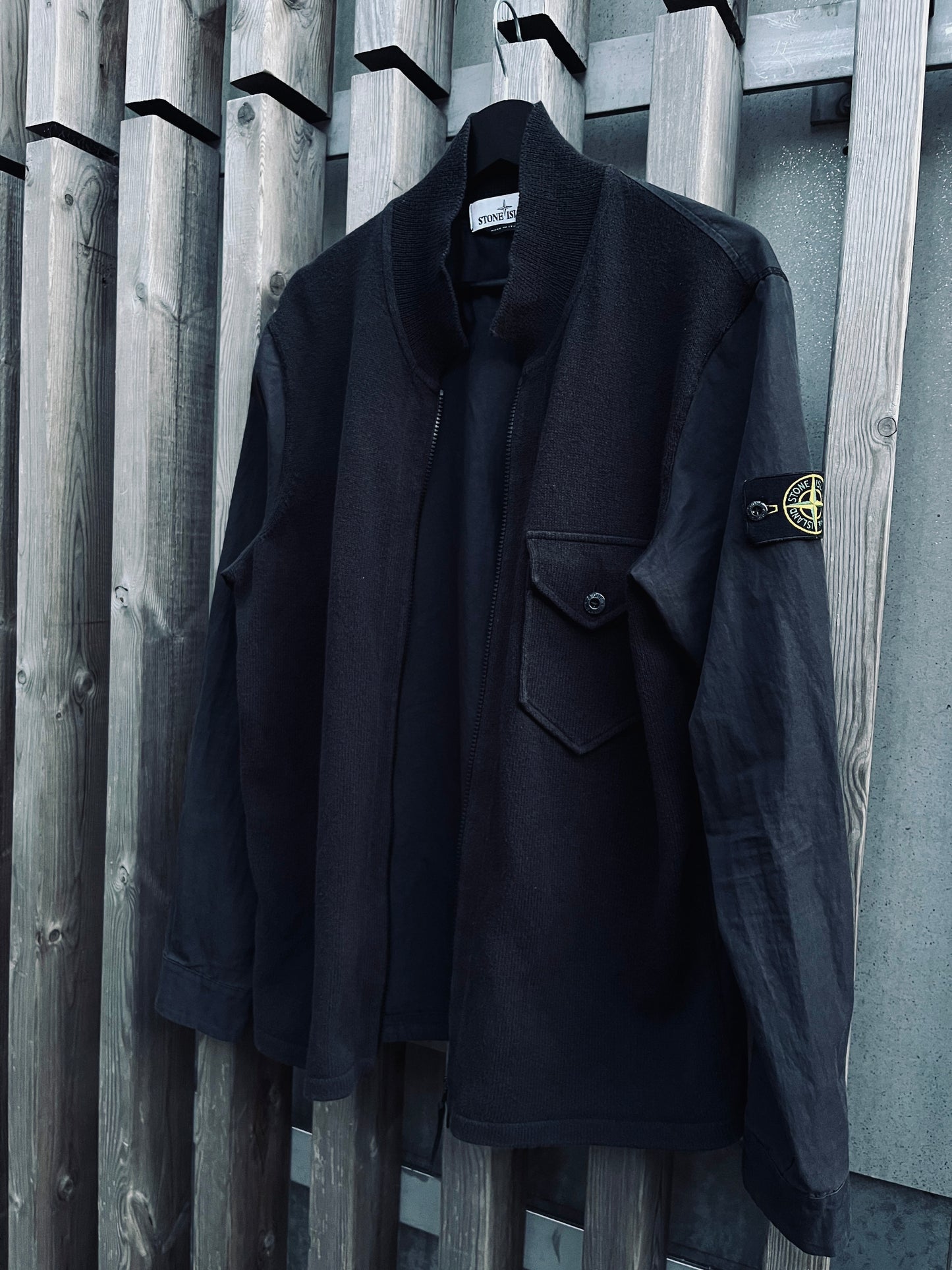 Stone Island Knitted Zipped Cardigan/overshirt nylon/cotton Medium - supersaelger