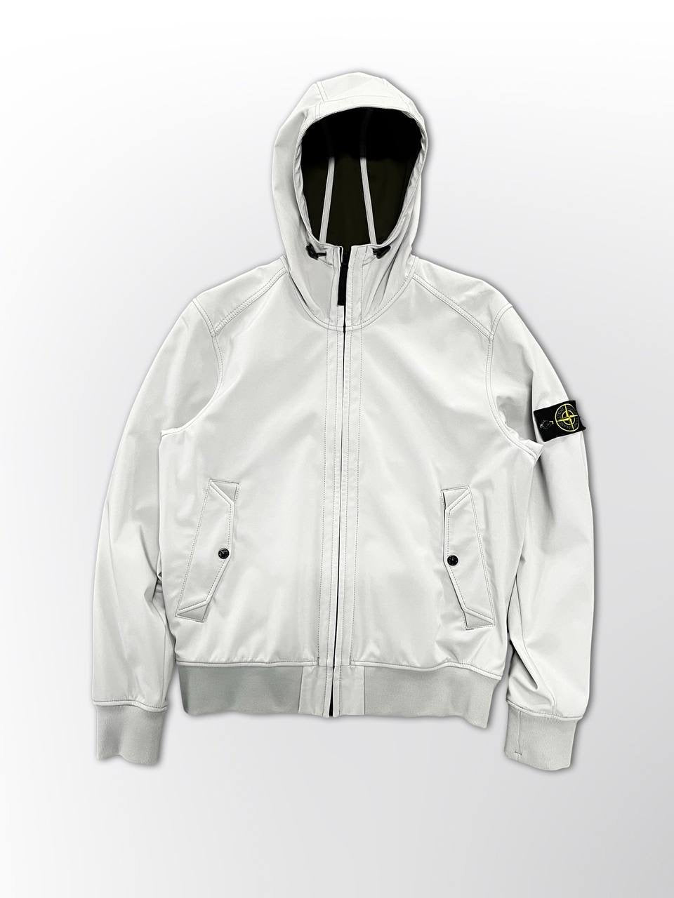 Stone Island Softshell R i hvid XL brugt