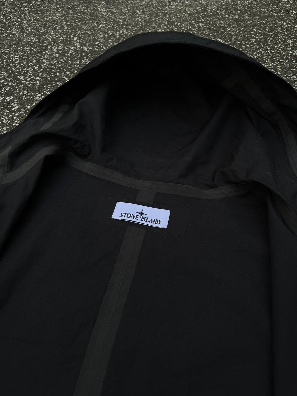 Stone Island Supima Cotton Jakke Sort L Large Brugt Used