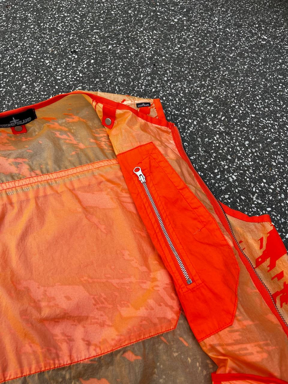Stone Island Shadow Project Lucid Flock Vest M Medium Orange