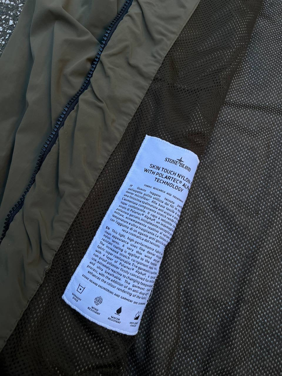 Stone Island Efterårsjakke Polartec L Large Grøn
