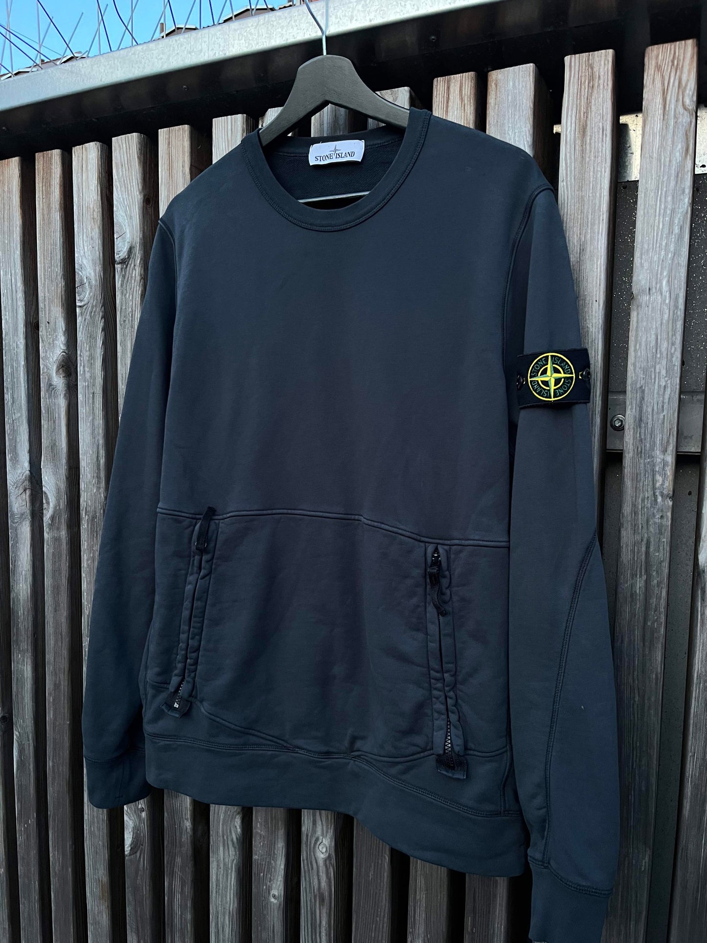 Stone Island sweatshirt med lommer Grå Medium