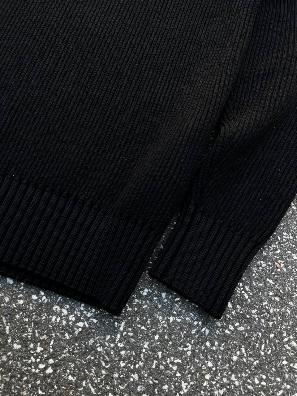 Stone Island Uld Sweater Trøje XXL Sort Brugt Used