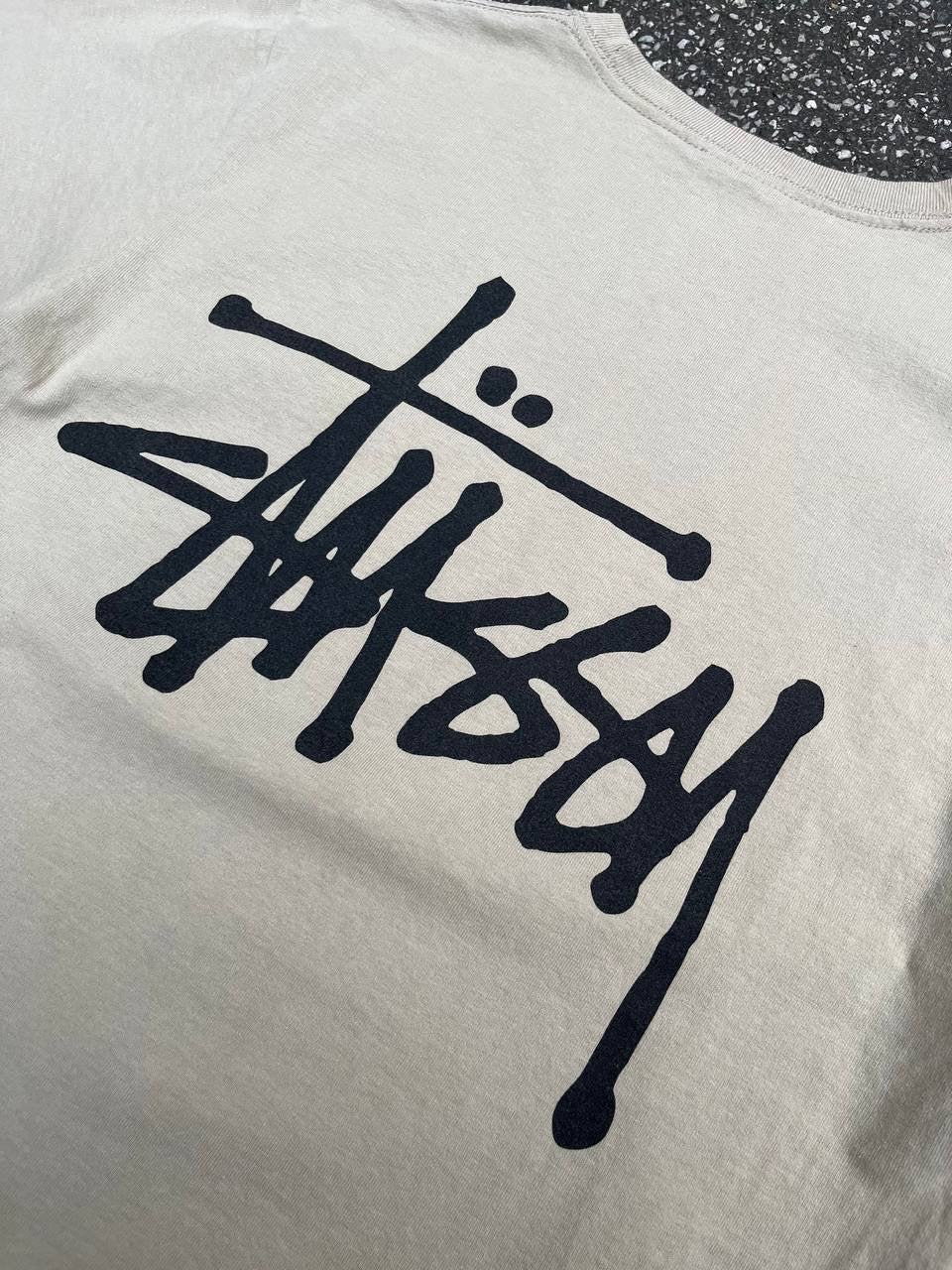 Stussy T-shirt S Small i Beige