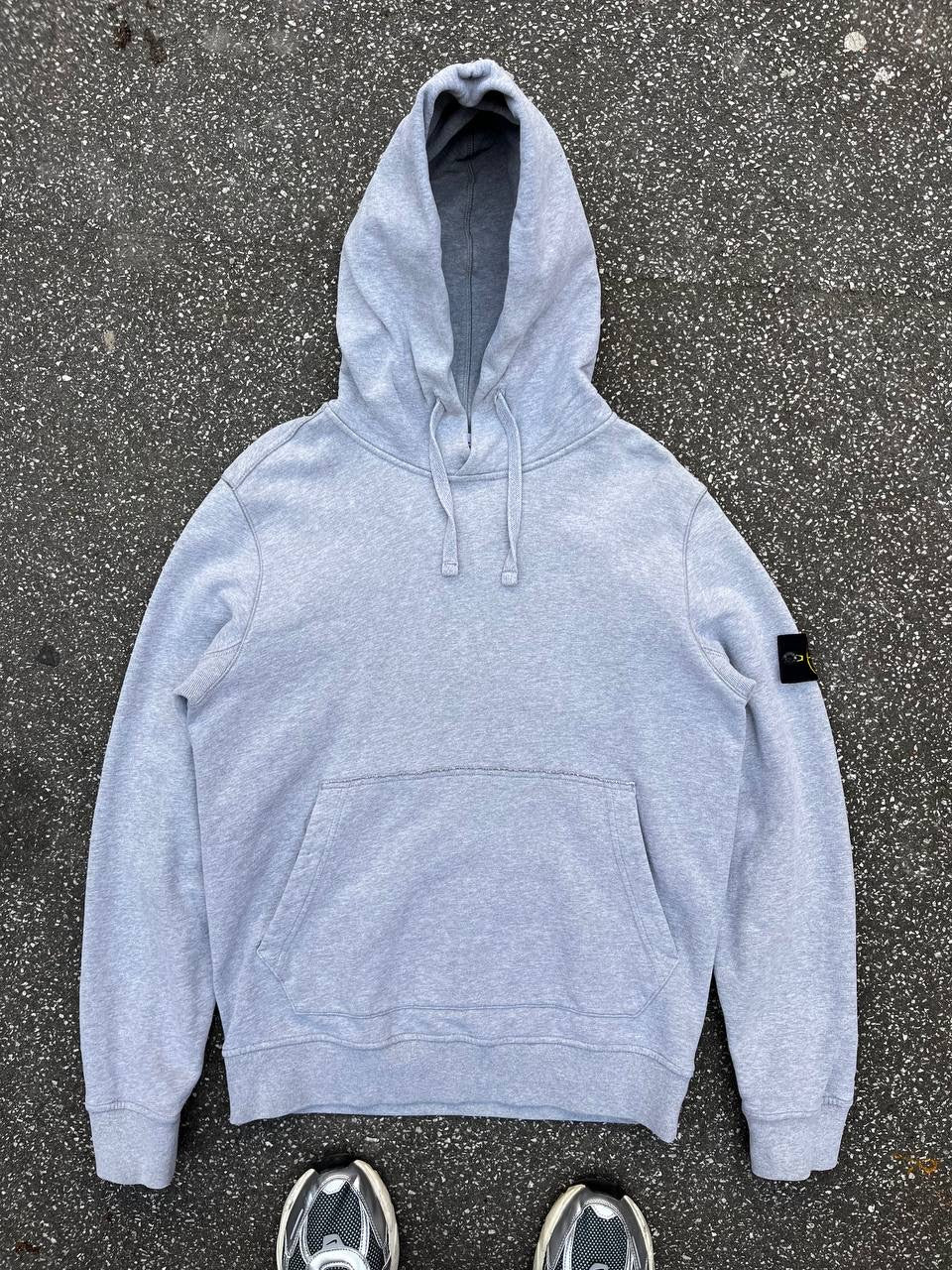 Stone Island Hoodie Hættetrøje Grå Grey Large 731562820 Brugt Used