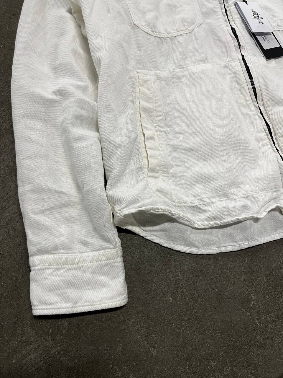 C.P.Company Overshirt Large Hvid Brugt som ny