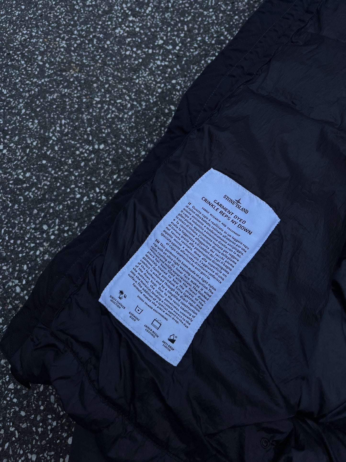 Stone Island Puffer Dunjakke XL Sort 691541223