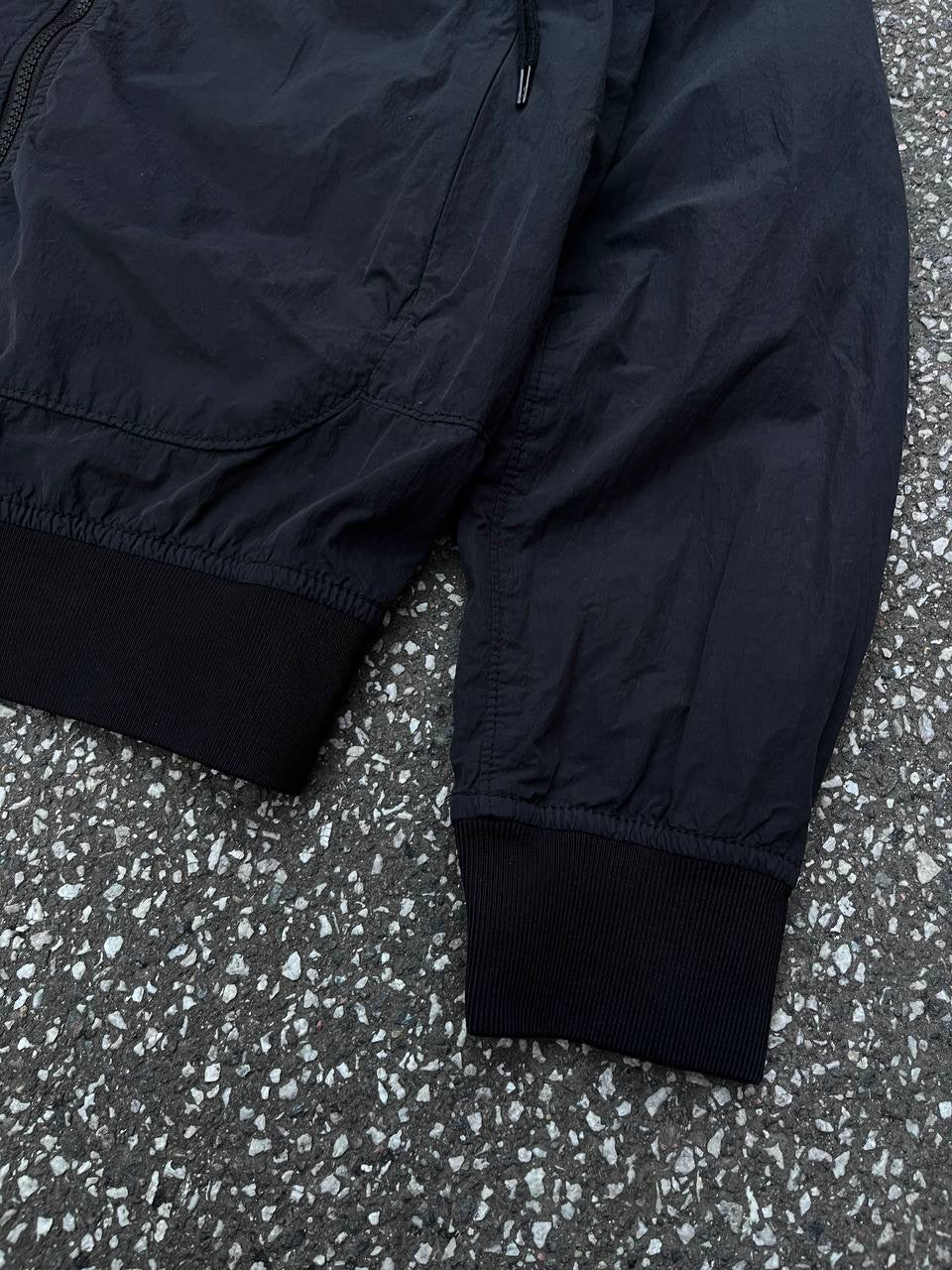 Stone Island Sommerjakke Med Hætte Sort S Small Brugt Used