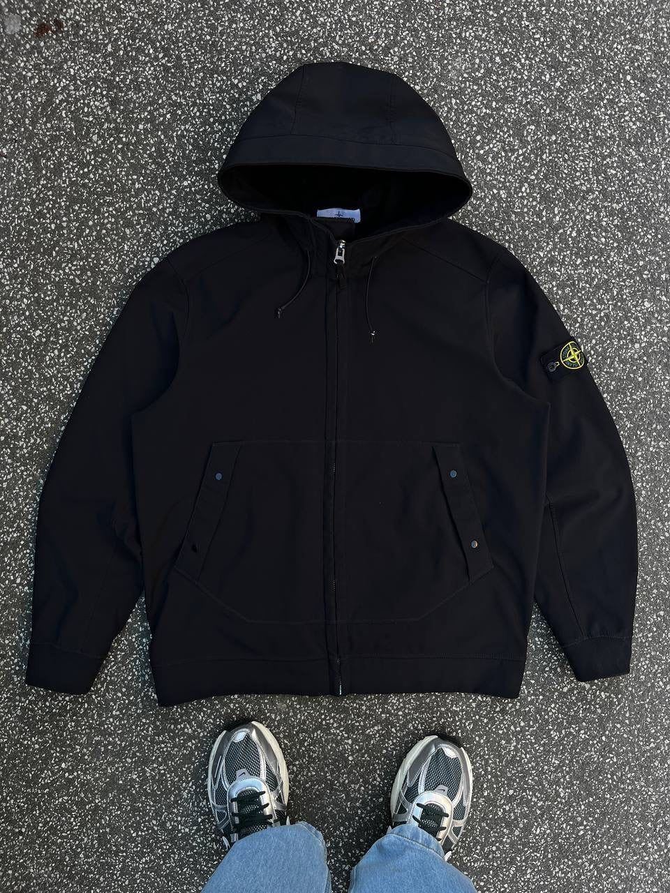 Stone Island Soft Shell R jakke Sort XXL