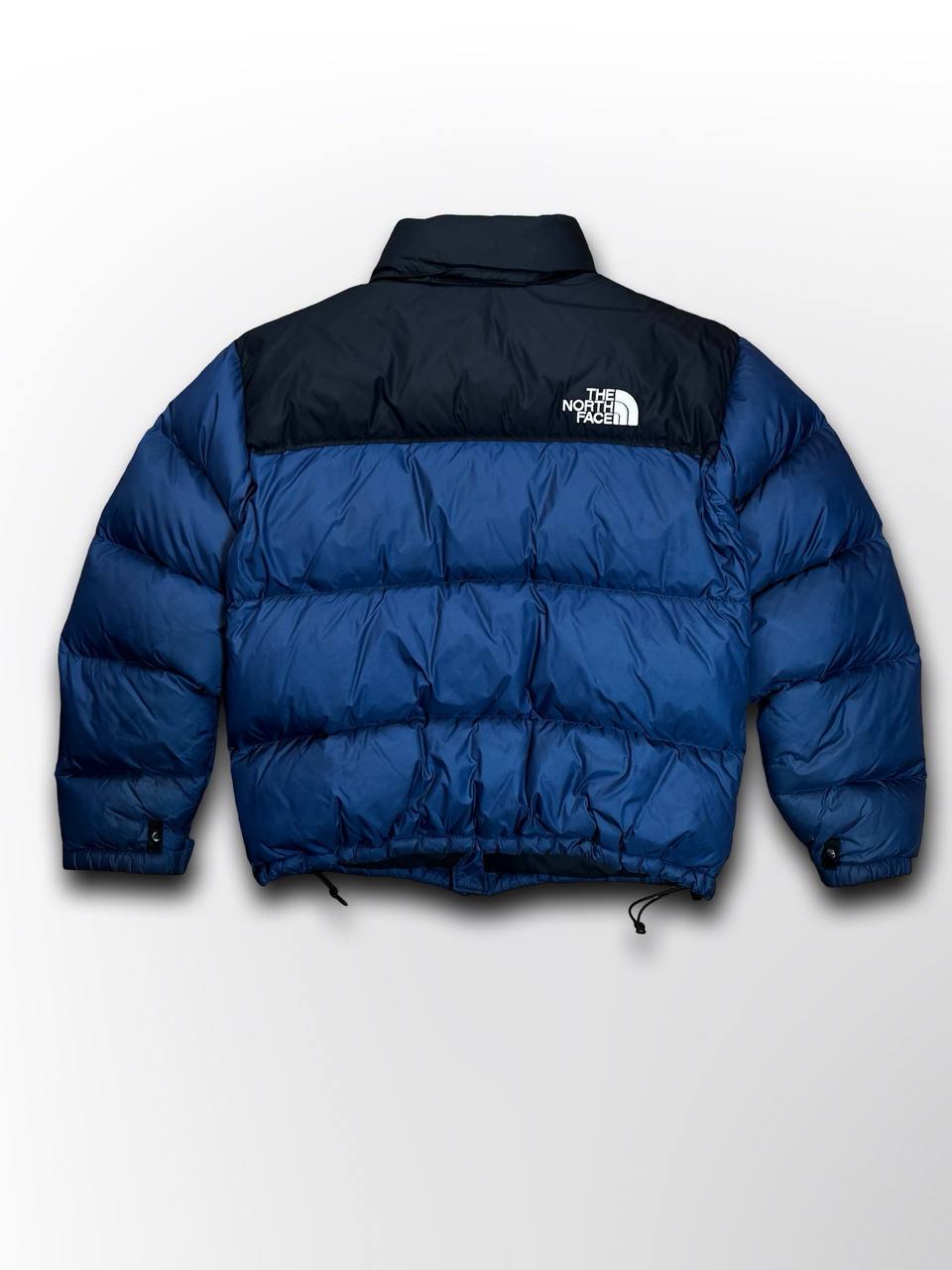 Brugt Puffer Dunjakke The North Face nuptse 700 Varm Vinterjakke i L large mænd Mørkenlå Sort i god stand