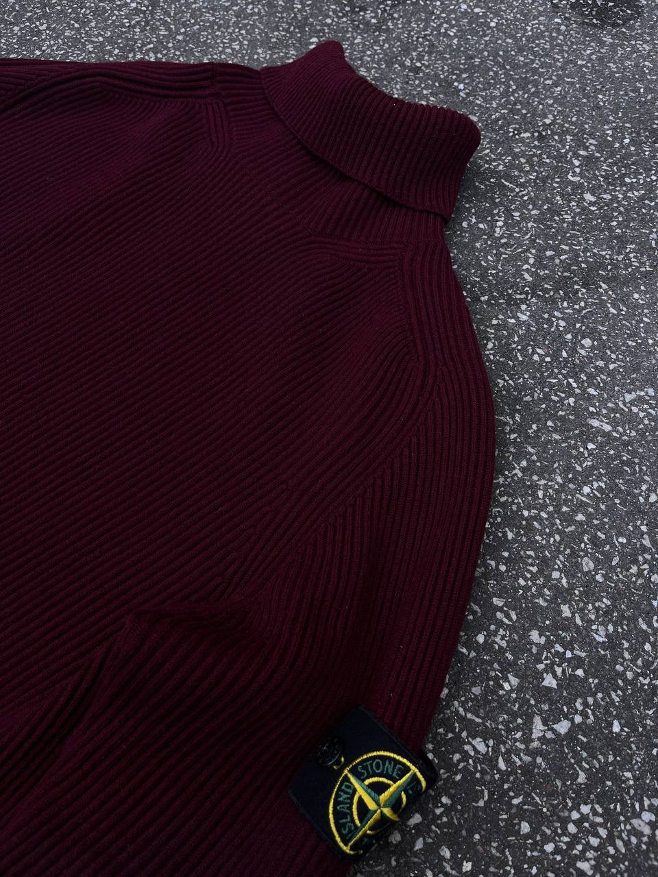 Stone Island Turtle neck sweater i uld XL brugt