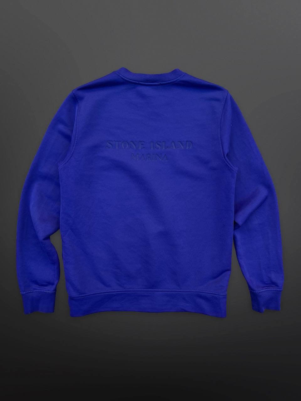 Stone Island Marina Sweatshirt i Navy Small Brugt Som ny