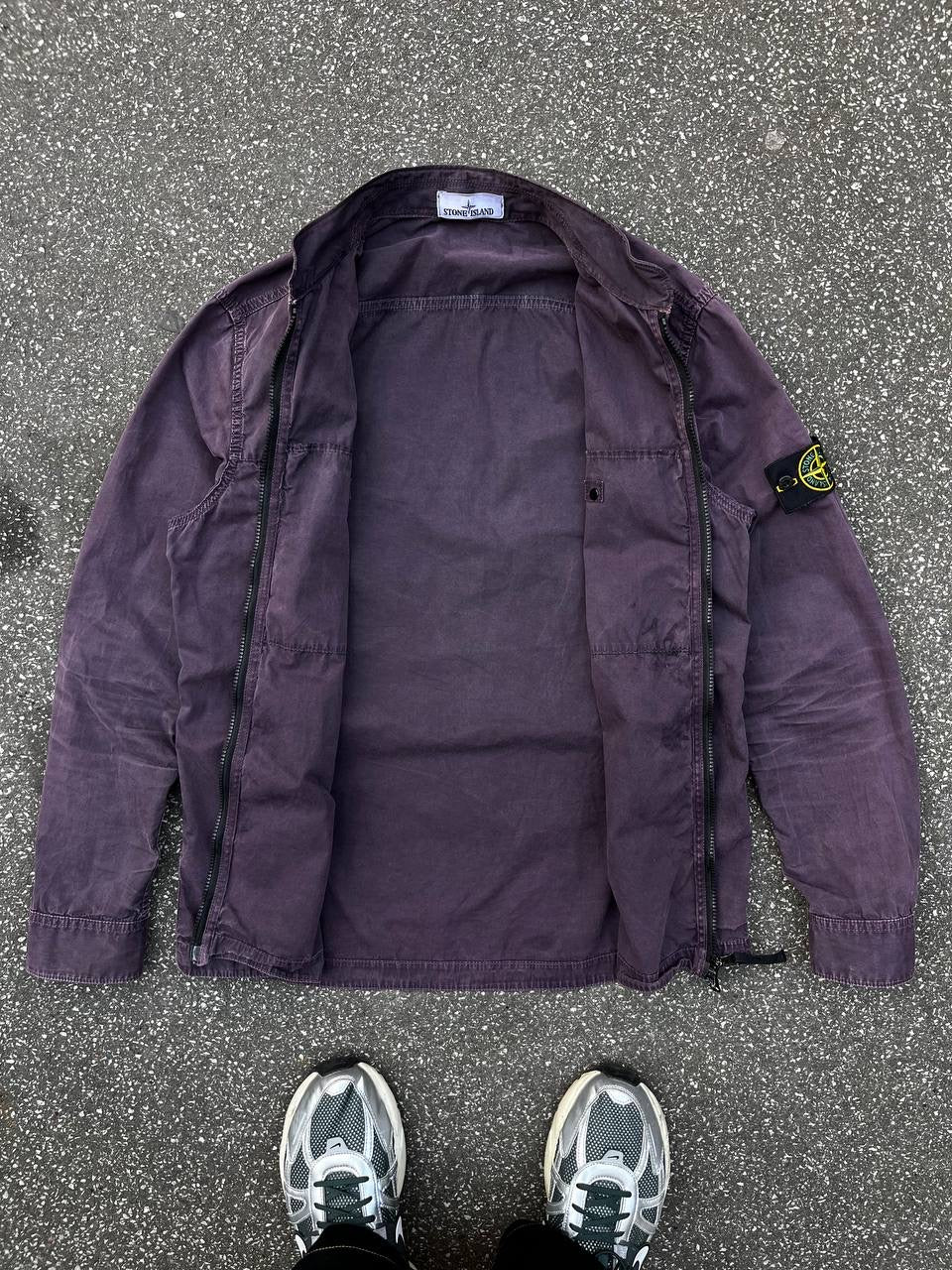Stone Island Overshirt i XL lilla Brugt