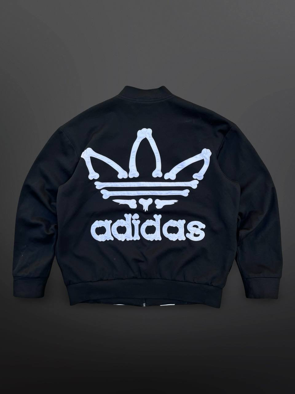 Adidas X Jeremy Scott Skeleton Tracker Jacket Sort XL – supersaelger