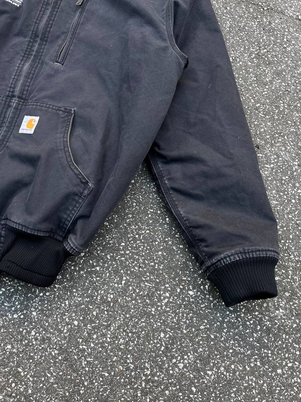 Carhartt Active Work Wear Jakke i Grå vandtæt Medium Herre Vintage