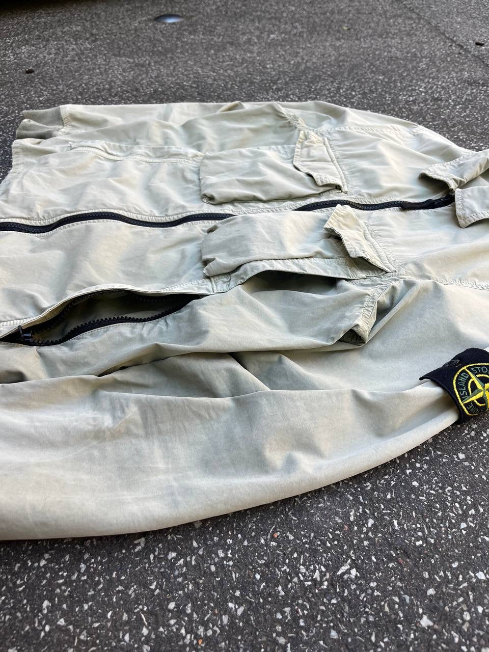 Stone Island Overshirt Sommerjakke Skjorte S Small Beige Brugt Used