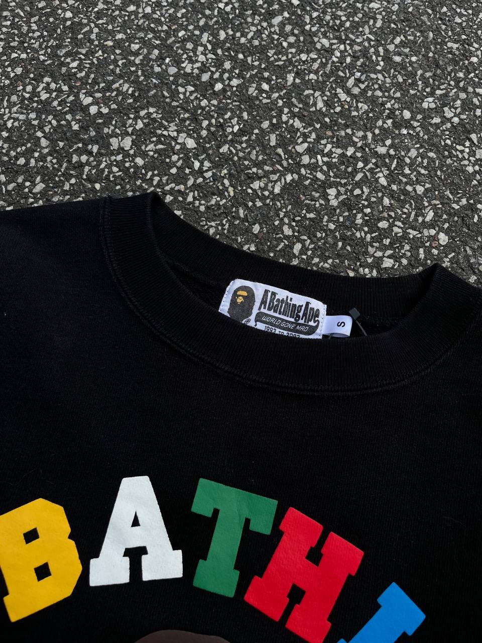 A Bathing Ape Bape Sweatshirt Sort S Small Brugt Used