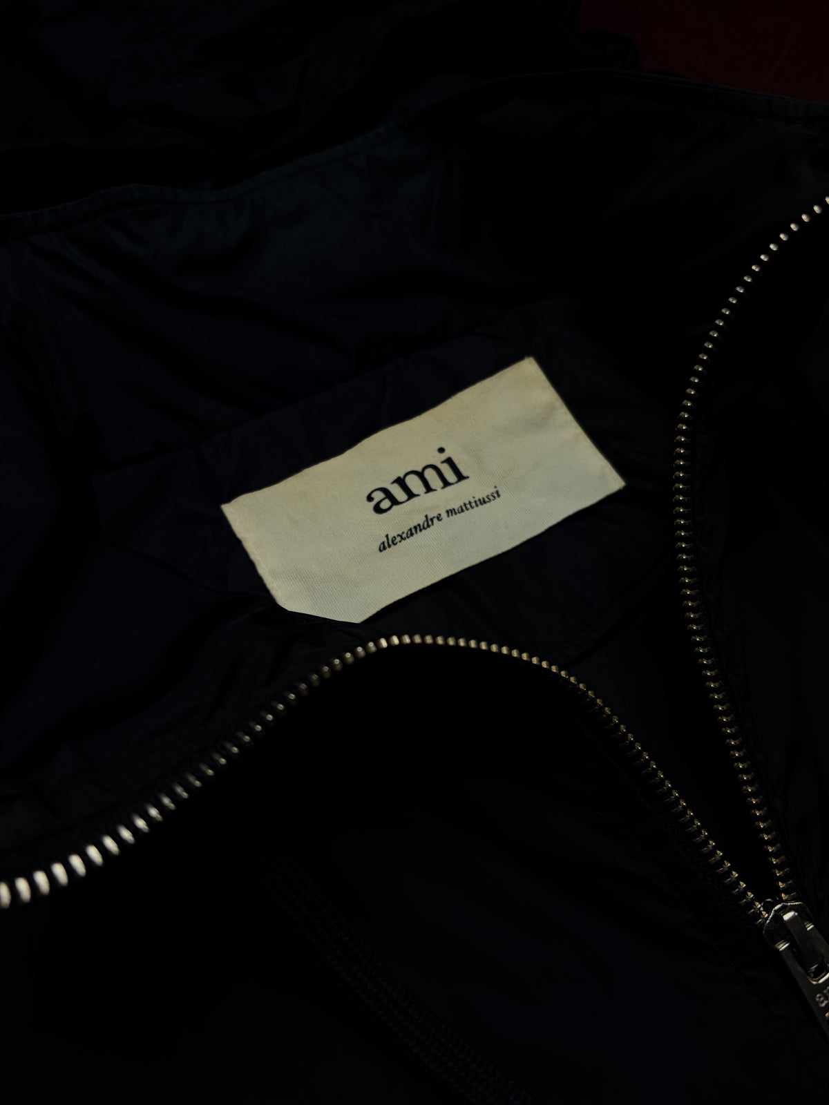 AMI Alexandre Mattiussi Hooded Windbreaker Jacket – Black – XL