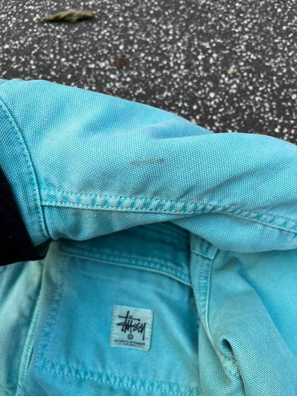 Brugt Used Stussy work jacket L large turkish color