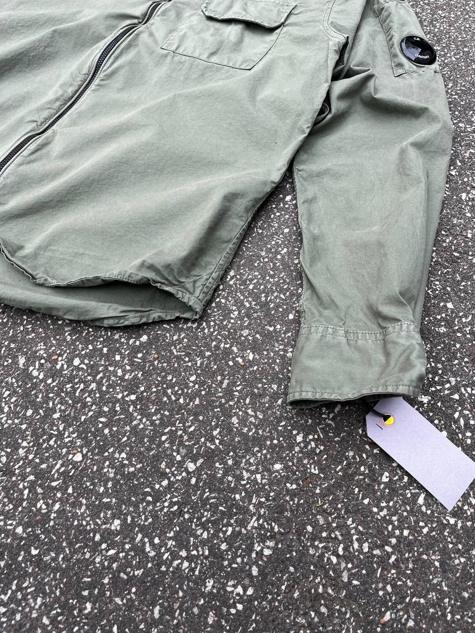 C.P. Company Overshirt Skjorte Grøn Khaki S Small Brugt Used