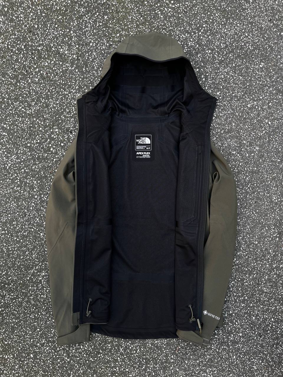 Regnjakke The North Face i grøn khaki farve med Gore-tex membran XS dame