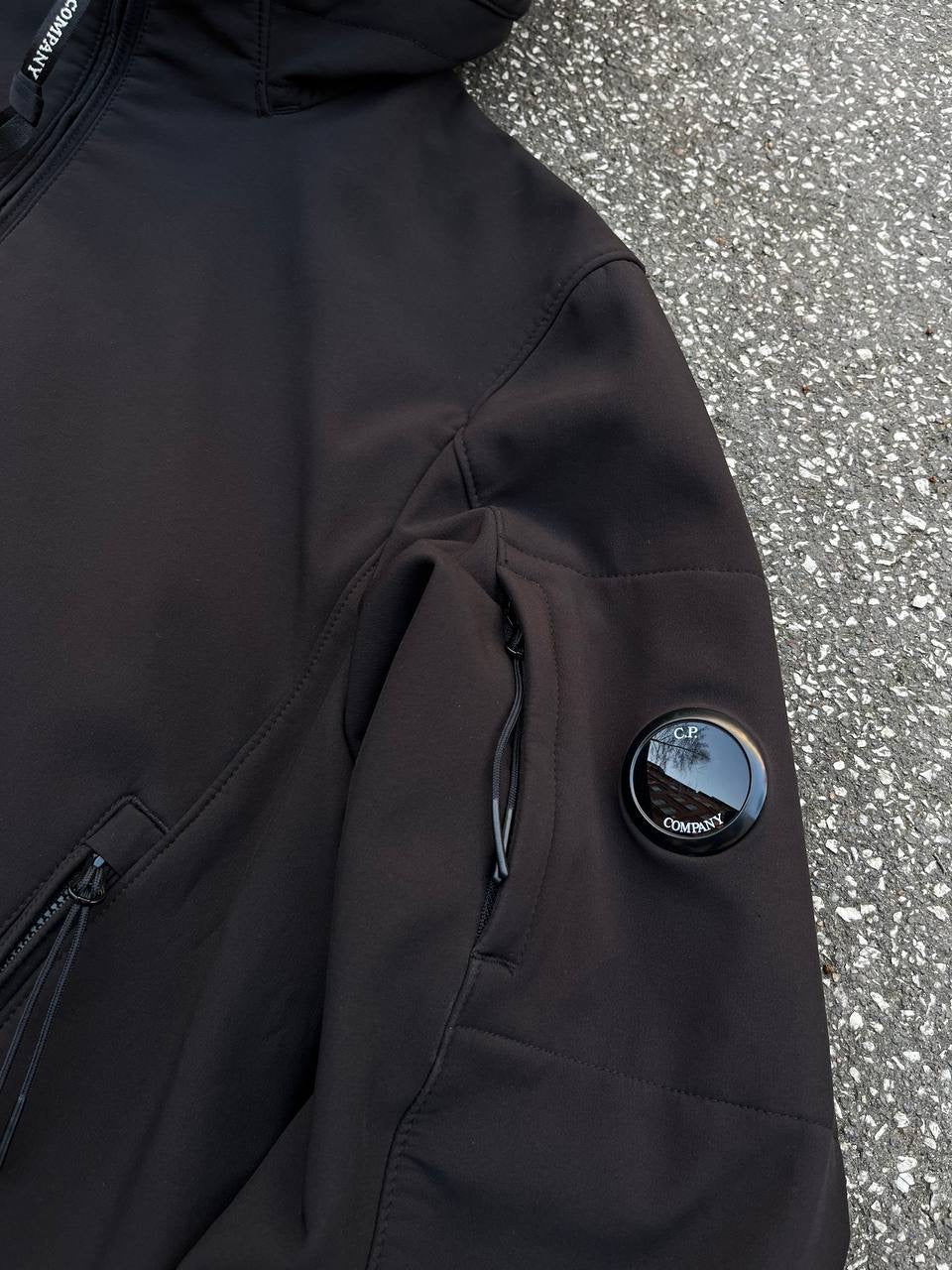 C.P.Company Soft Shell R Sort Medium 48 Brugt