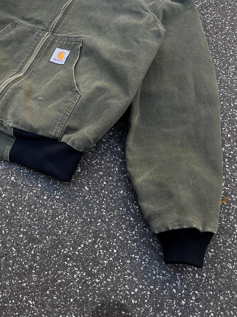 Carhartt Active Jacket Grøn Khaki Small herre Vintage