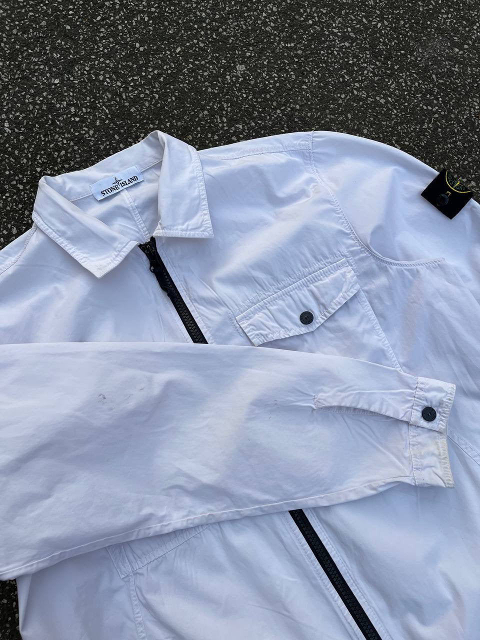 Stone Island Overshirt Hvid XL
