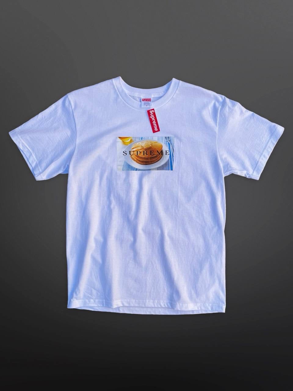 Supreme T-shirt Tee Pancake i Hvid M Medium Brand New
