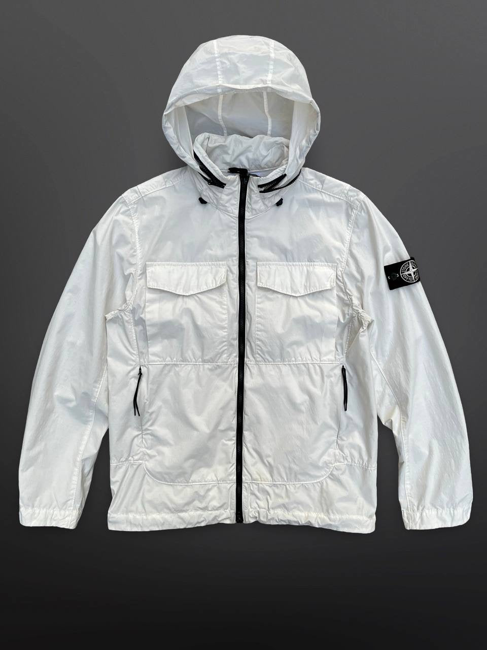 Stone Island Jakke Naslan Light Watro Hvid Medium