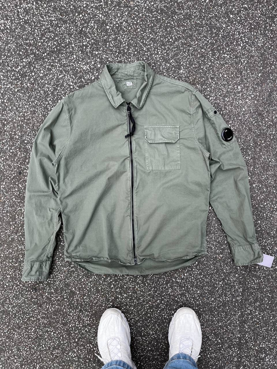 C.P. Company Overshirt Skjorte Grøn Khaki S Small Brugt Used