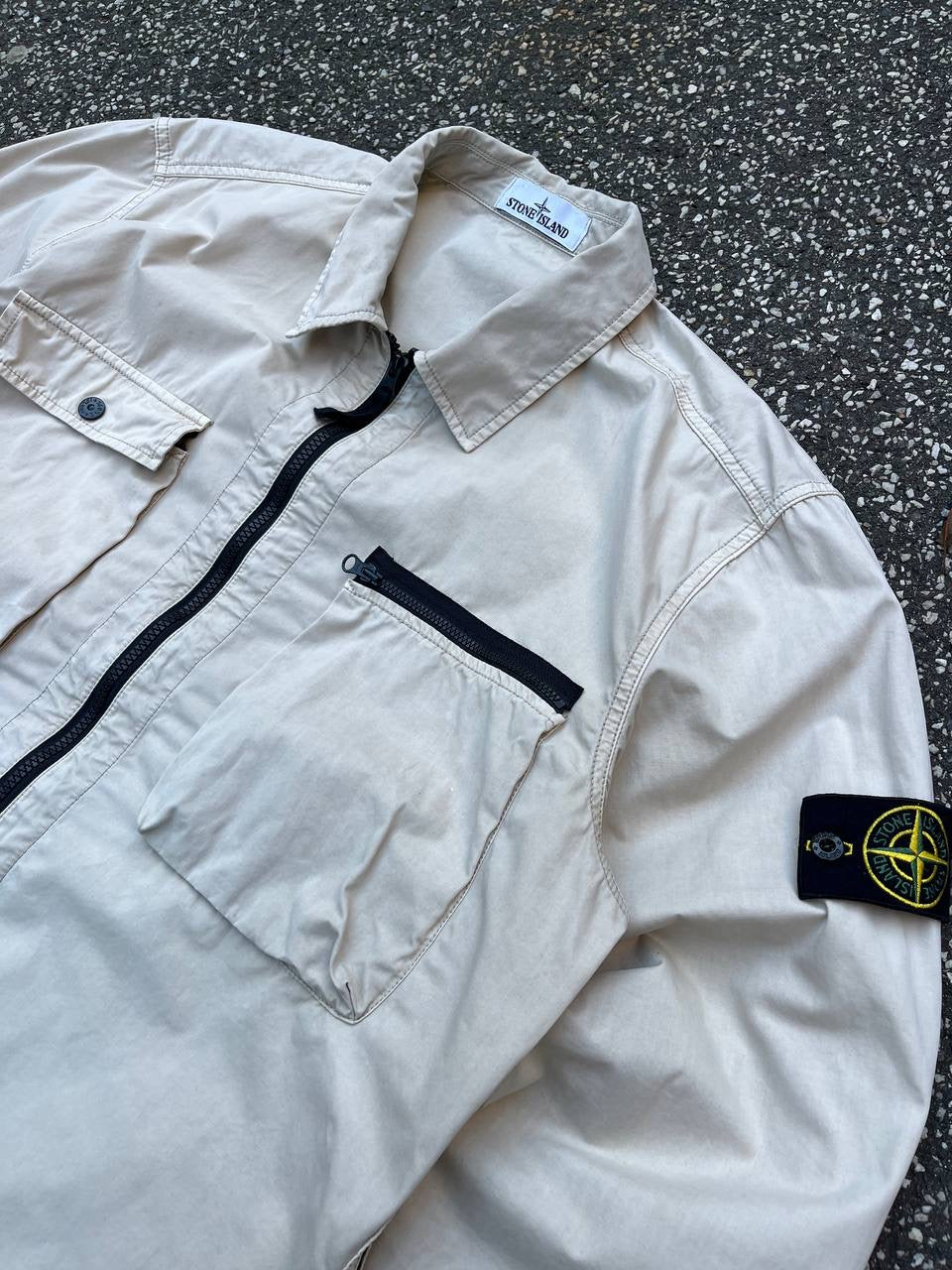 Stone Island Overshirt Jakke XXL Beige Safari 6615101WN