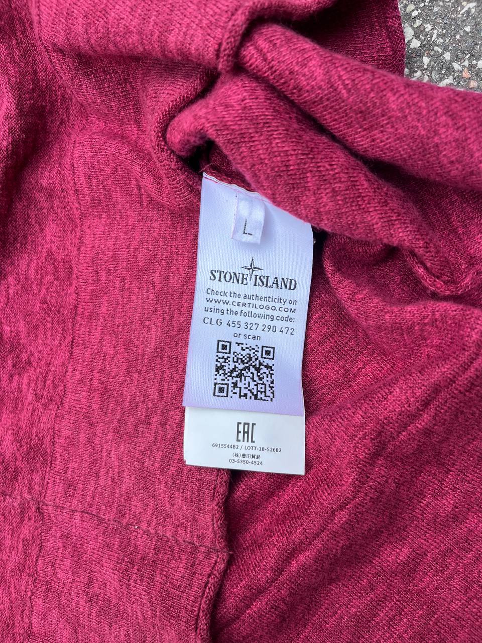“Brugt uld Sweater Sweatshirt Stone Island i uld i XL i rød farve 691554482”