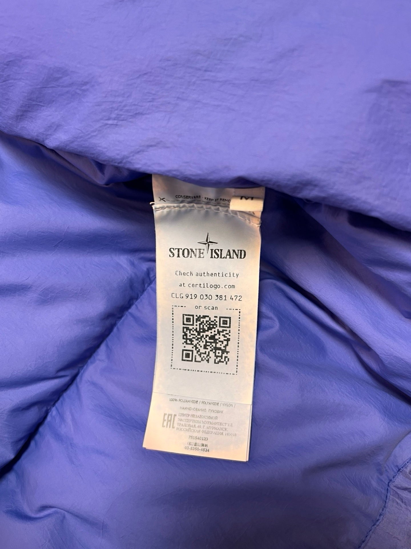 Brugt Dunjakke Stone Island M medium i Lilla Næsten Som ny