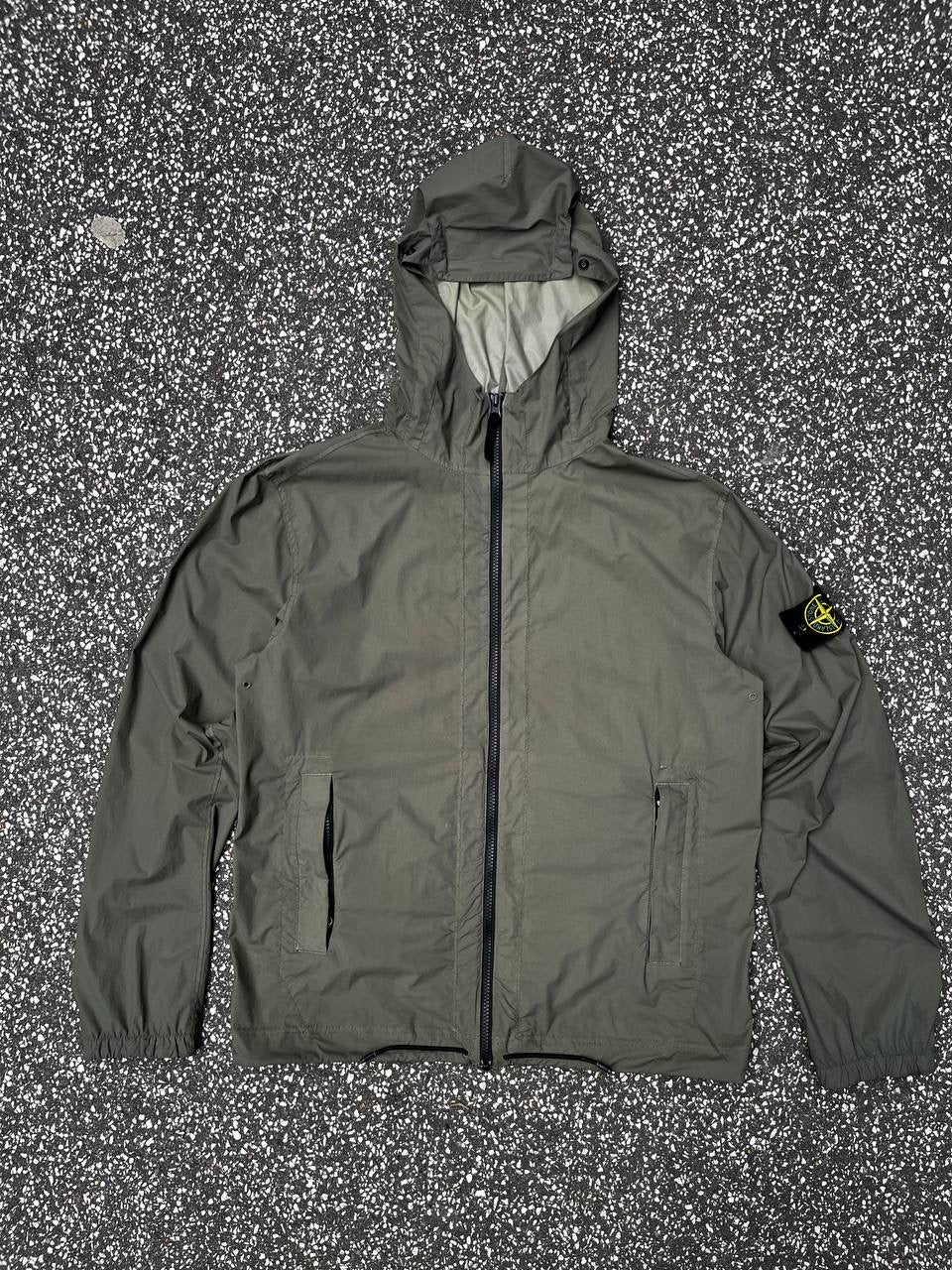 Stone Island Jakke Skin Touch Nylon TC Grøn Green Regnjakke M Medium 721543831