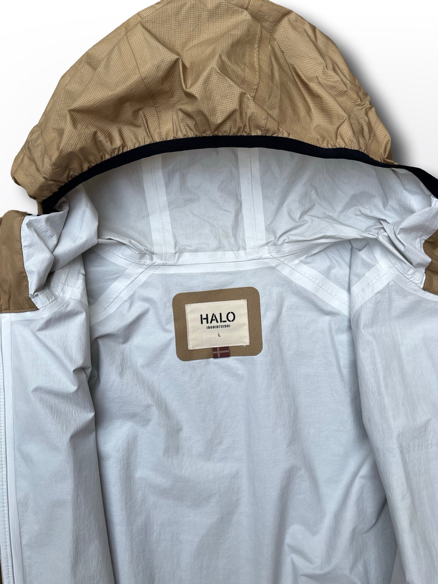 Regnjakke fra Halo i L large beige
