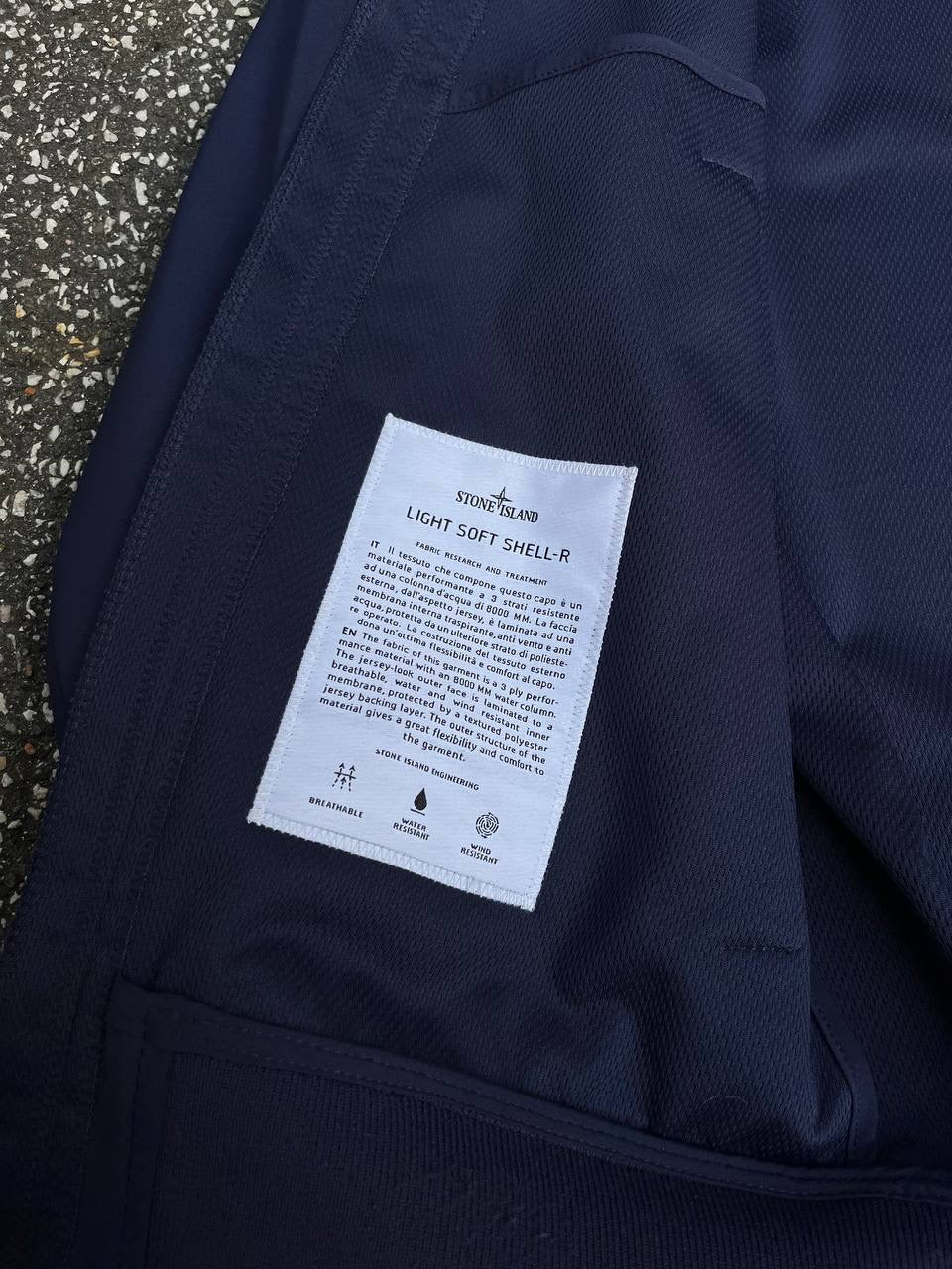 Stone Island Soft Shell R Navy M Medium Mørkeblå