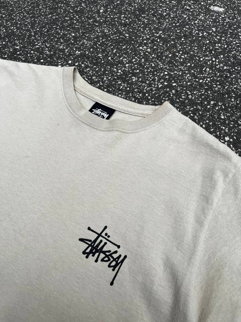 Stussy T-shirt S Small i Beige