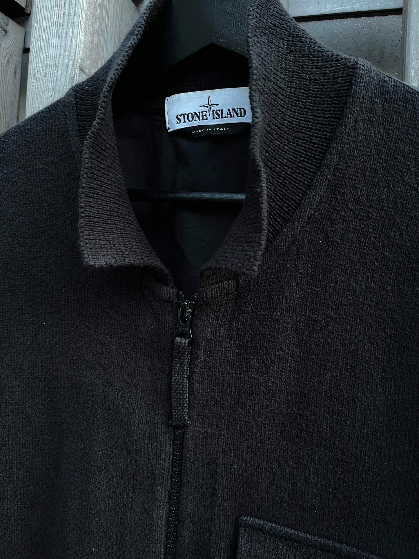 Stone Island Knitted Zipped Cardigan/overshirt nylon/cotton Medium - supersaelger