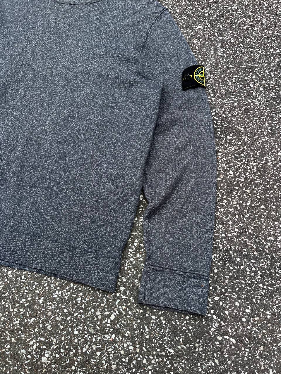 “Brugt Stone Island sweater sweatshirt i grå farve i L large 661552880”