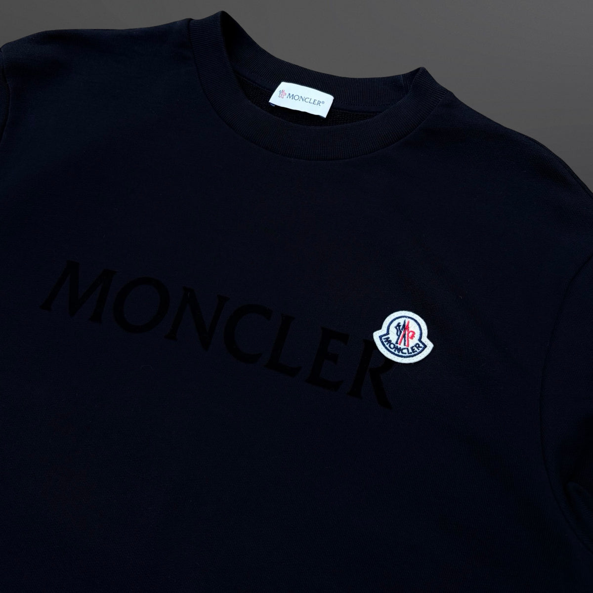 Moncler Logo Sweatshirt – Black – Medium