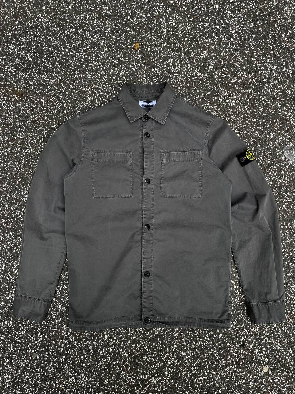 Stone Island Overshirt Skjorte Grå Grey 170 cm 14 år Junior 801610410