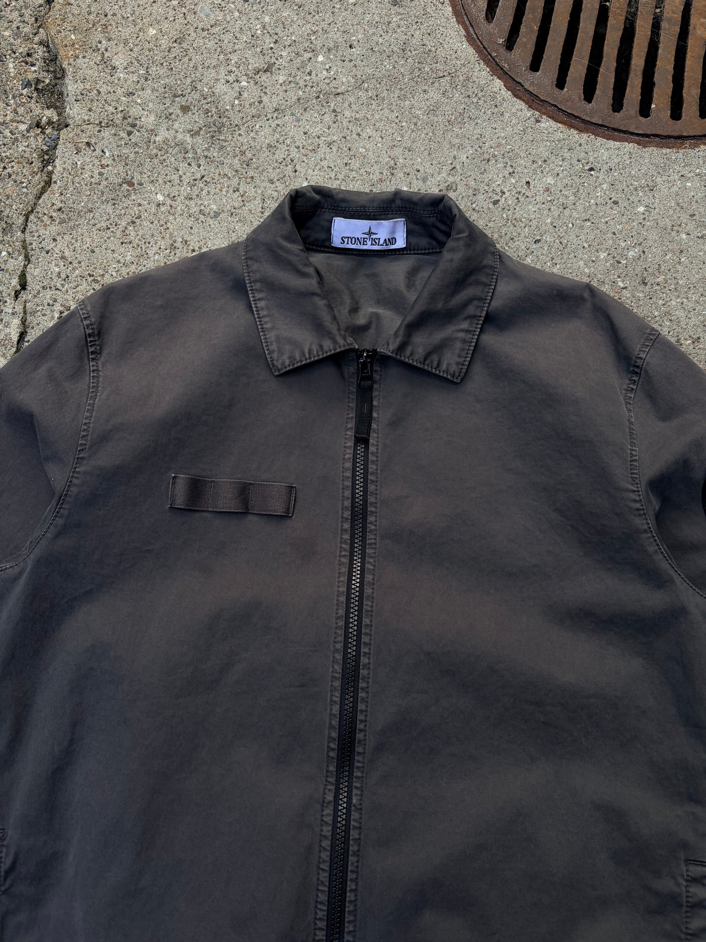 Stone Island Garment Dyed Zip Jacket – Charcoal Grey – Size L