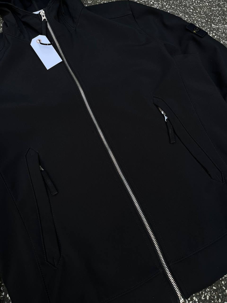 Stone Island Sommerjakke Light Softshell R Sort Black M Medium Mænd