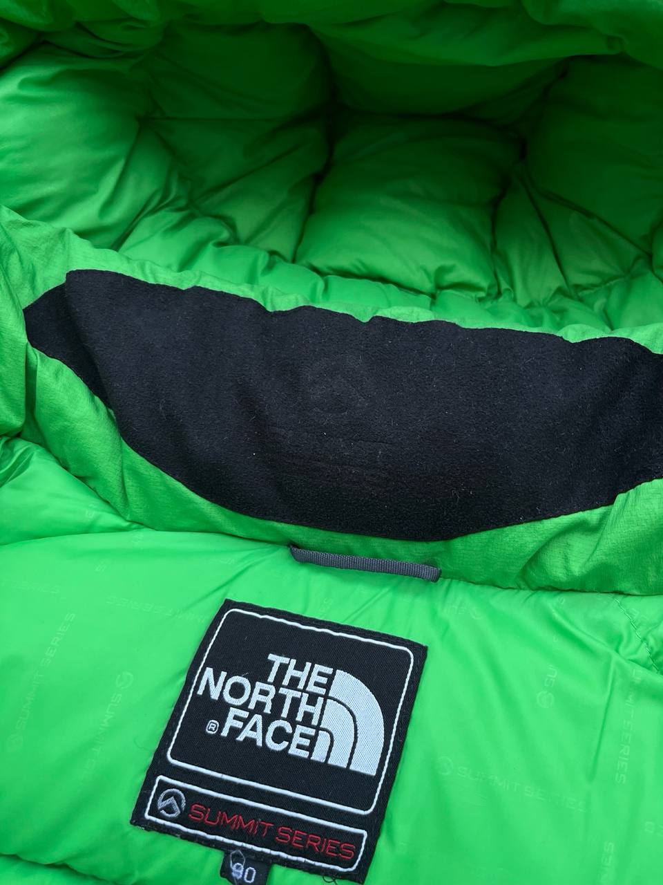 Brugt Dunjakke The North Face Himalayan Summit Series Vinterjakke i Grøn og Sort S small herre M medium Kvinde Unisex